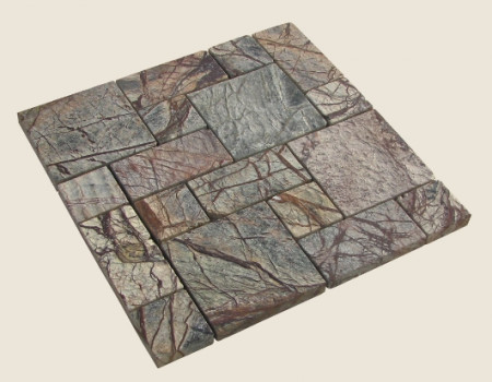 Мозаика Мрамор Forest Brown прямоугольники